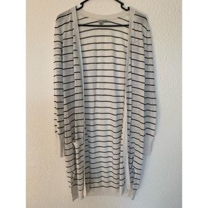 Long Striped Cartigan